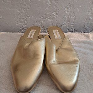 Classique Flat Golden colored shoes.